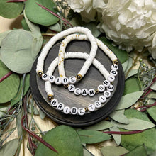 Load image into Gallery viewer, main picture showing three bridal party gift bracelets