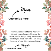 Load image into Gallery viewer, Mom Love Knot Necklace in Gift Box | CUSTOMIZABLE NAMES | 14K White Gold or 18K Yellow Gold