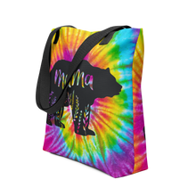 Load image into Gallery viewer, Mama Bear Tye Dye Tote Bag | 15x15 | FREE SHIPPING