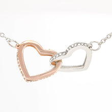 Load image into Gallery viewer, Mommy Interlocking Hearts Necklace in Gift Box | CUSTOMIZABLE | Stainless Steel & Rose Gold