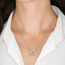 Load image into Gallery viewer, Mommy Interlocking Hearts Necklace in Gift Box | CUSTOMIZABLE | Stainless Steel & Rose Gold