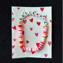 Load image into Gallery viewer, Customizable Valentine Bracelets | 6.5" Child/Youth Size | 25 Word Choices
