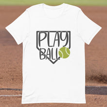 Load image into Gallery viewer, Play Ball Softball T-shirt | 3 Colors | FREE SHIPPING