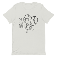 Load image into Gallery viewer, Summer Nights & Ballpark Lights T-shirt | 4 Colors | FREE SHIPPING