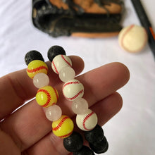 Load image into Gallery viewer, Softball Stretch Bracelet with FREE Gift Card Insert