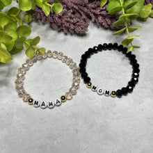 Load image into Gallery viewer, Showing mama with pink beads and mom with black beads