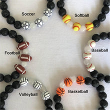 Load image into Gallery viewer, Football Stretch Bracelet with FREE Gift Card Insert