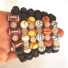 Load image into Gallery viewer, Volleyball Stretch Bracelet with FREE Gift Card Insert