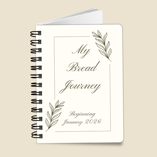 My Bread Journey Notebook Journal Gift for Fresh Milled or Sourdough Baker Personalized