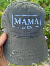 Load image into Gallery viewer, Mama Est. Embroidered Hat | Customized | 3 Colors | FREE SHIPPING
