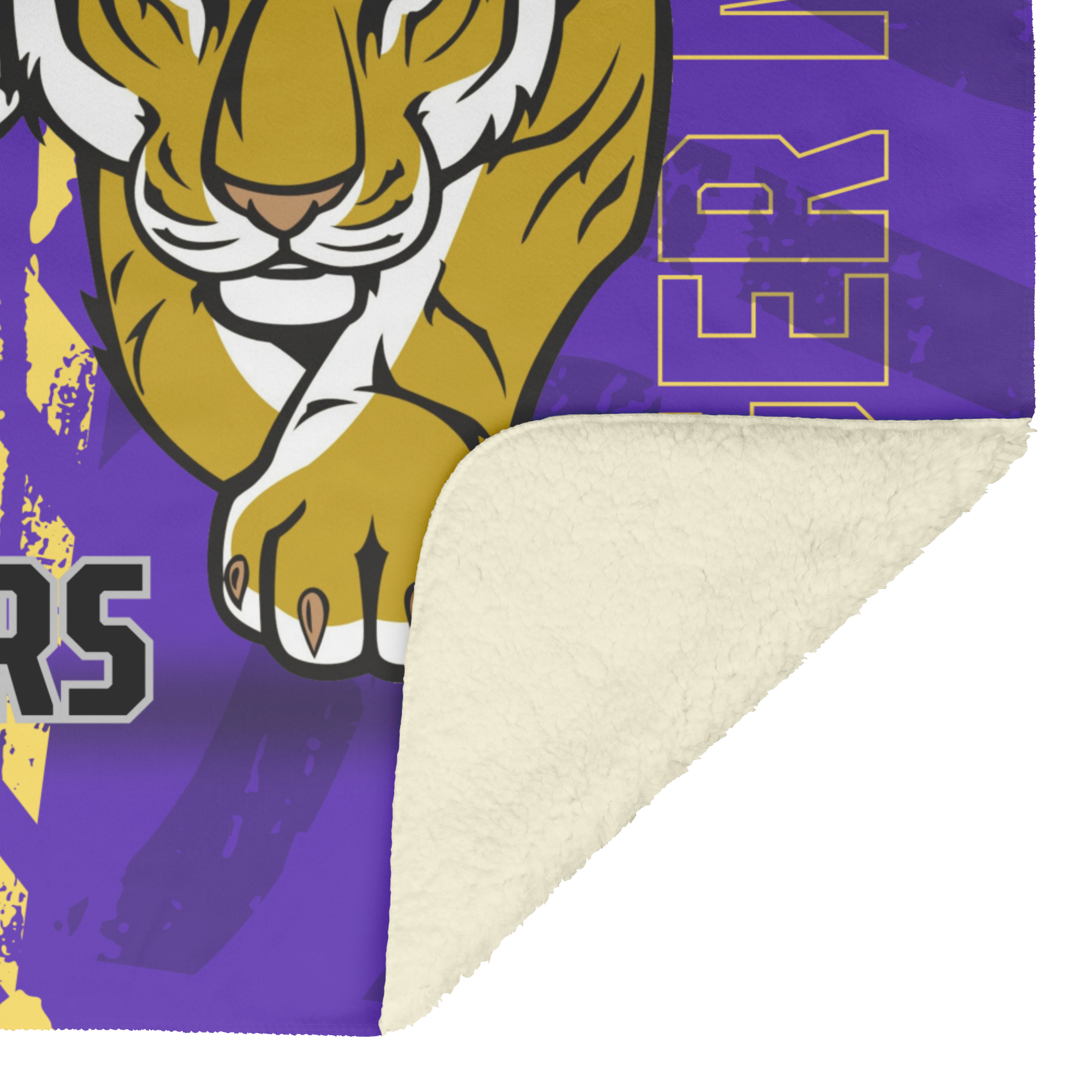 Green Ridge Tigers Blanket: Fleece or Sherpa Fleece with 3 Size Options