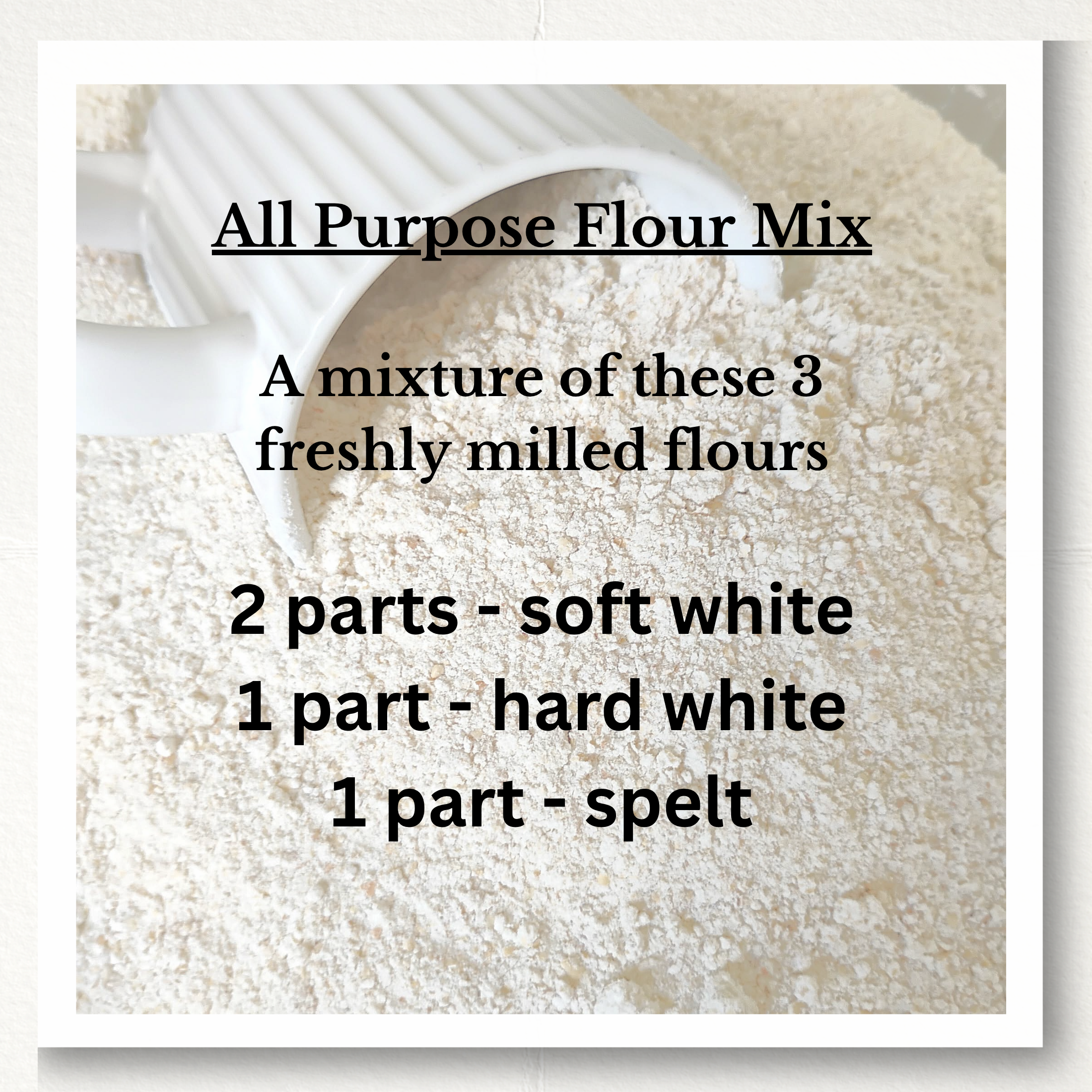 made with 3 types of flour