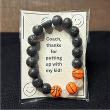 Load image into Gallery viewer, Basketball Stretch Bracelet with FREE Gift Card Insert
