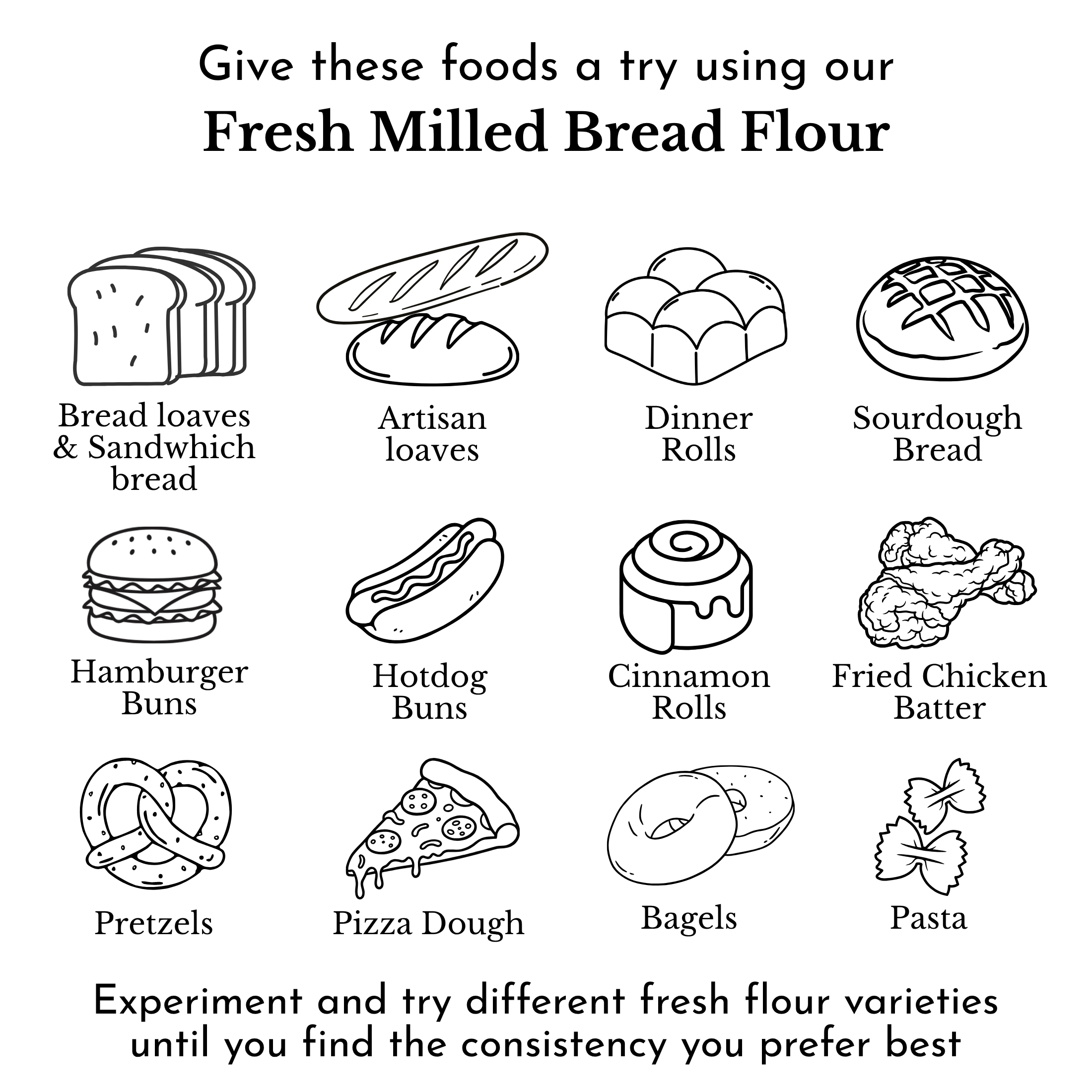 foods to make with fresh bread flour