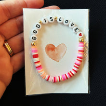 Load image into Gallery viewer, Customizable Valentine Bracelets | 6.5" Child/Youth Size | 25 Word Choices
