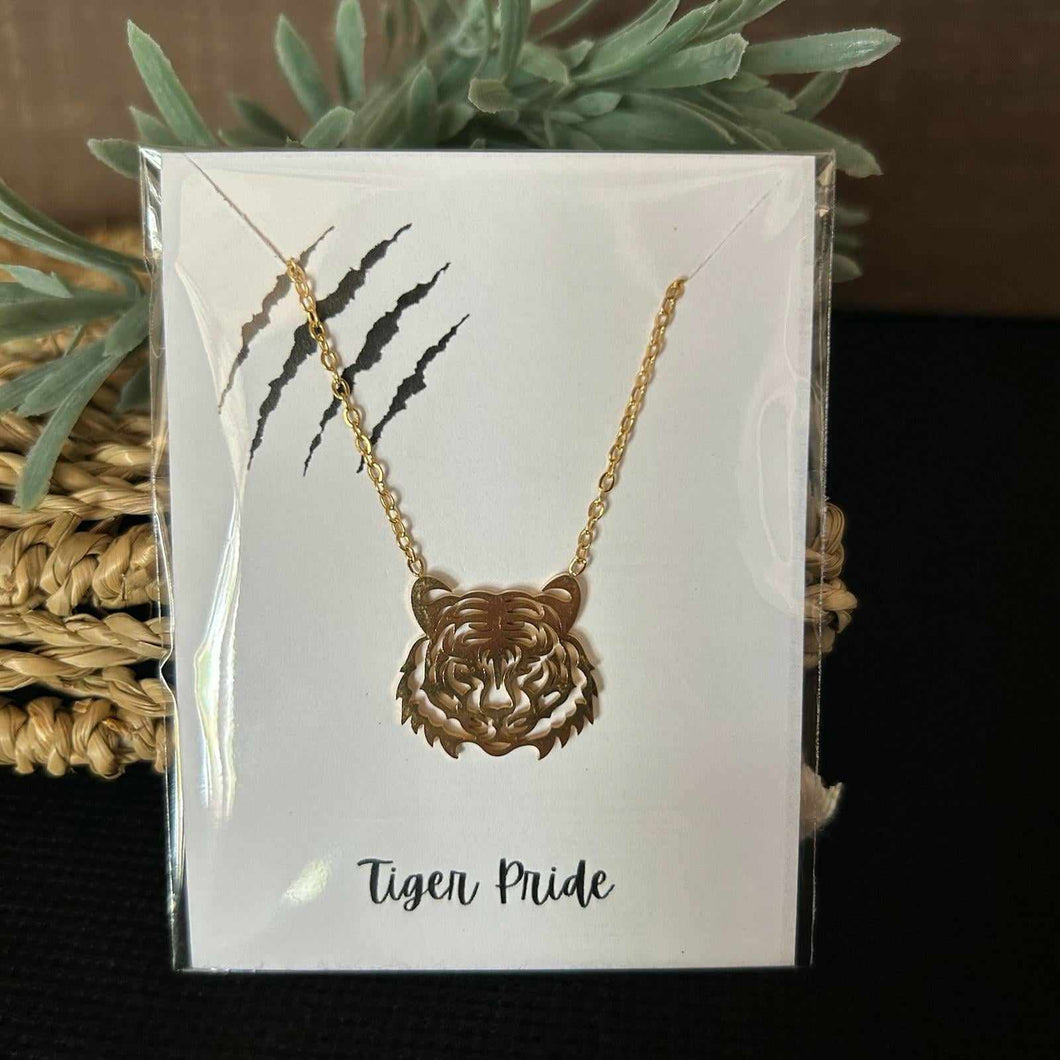 Tiger Pride Stainless Necklace with FREE gift card insert