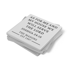 Load image into Gallery viewer, SCRIPTURE_STONE_COASTERS_GIFT_SET__CUST_SquareStoneCoaster_Stack_Mockup.png
