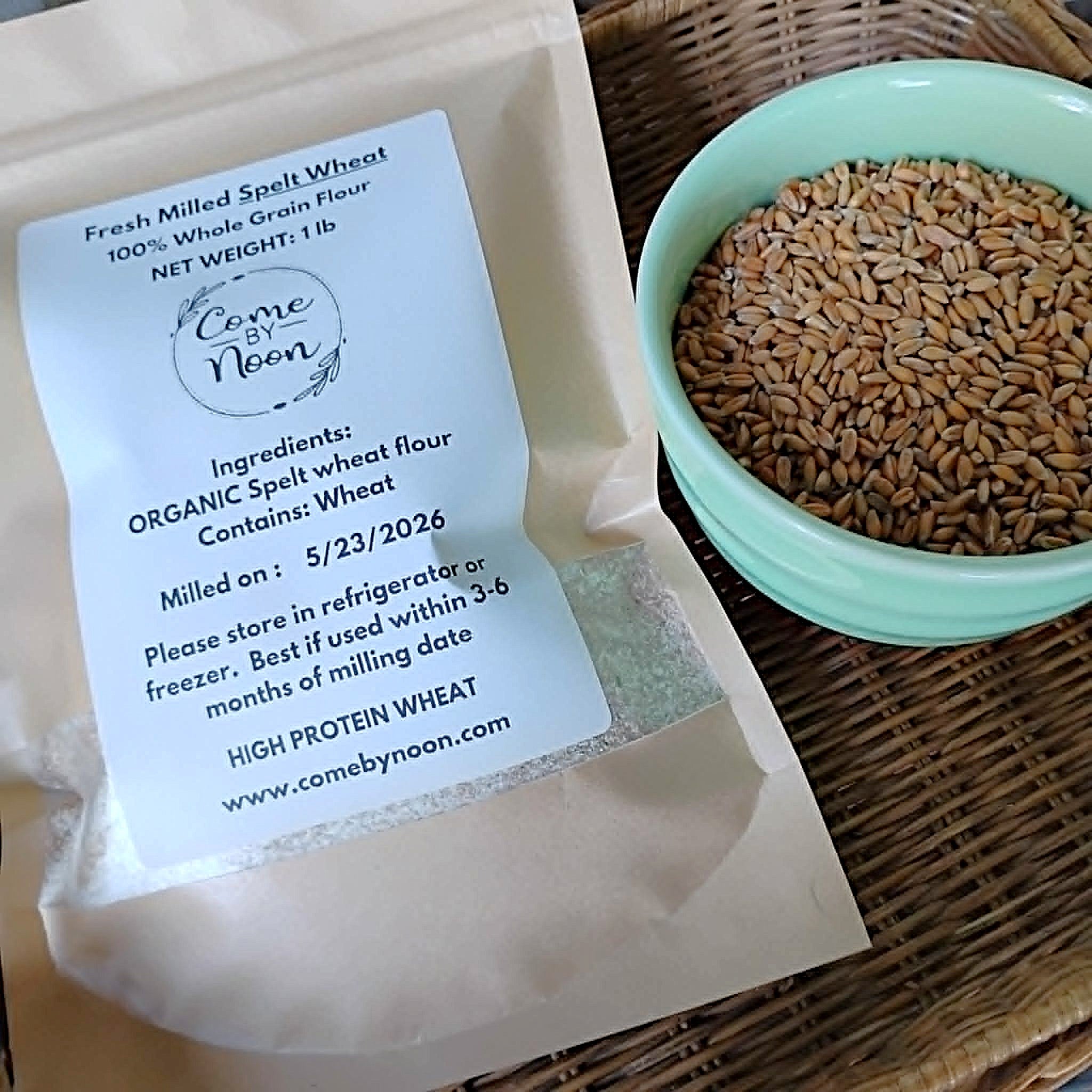 milled spelt wheat