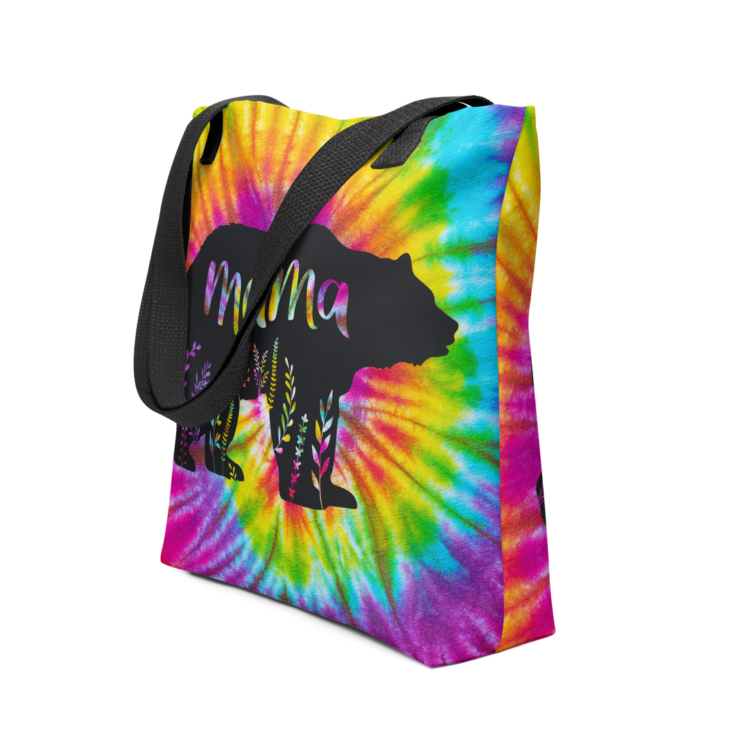 Mama Bear Tye Dye Tote Bag | 15x15 | FREE SHIPPING