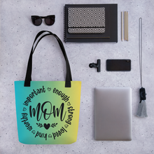 Load image into Gallery viewer, Mom Gradient Color Tote Bag | 15x15 | FREE SHIPPING
