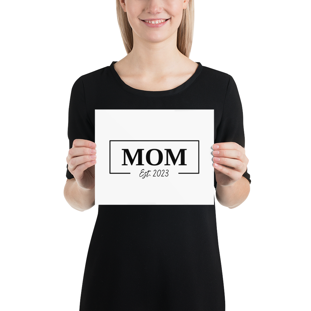 Mom Est. Poster Print | Customized | 8x10 or 11x14 | FREE SHIPPING