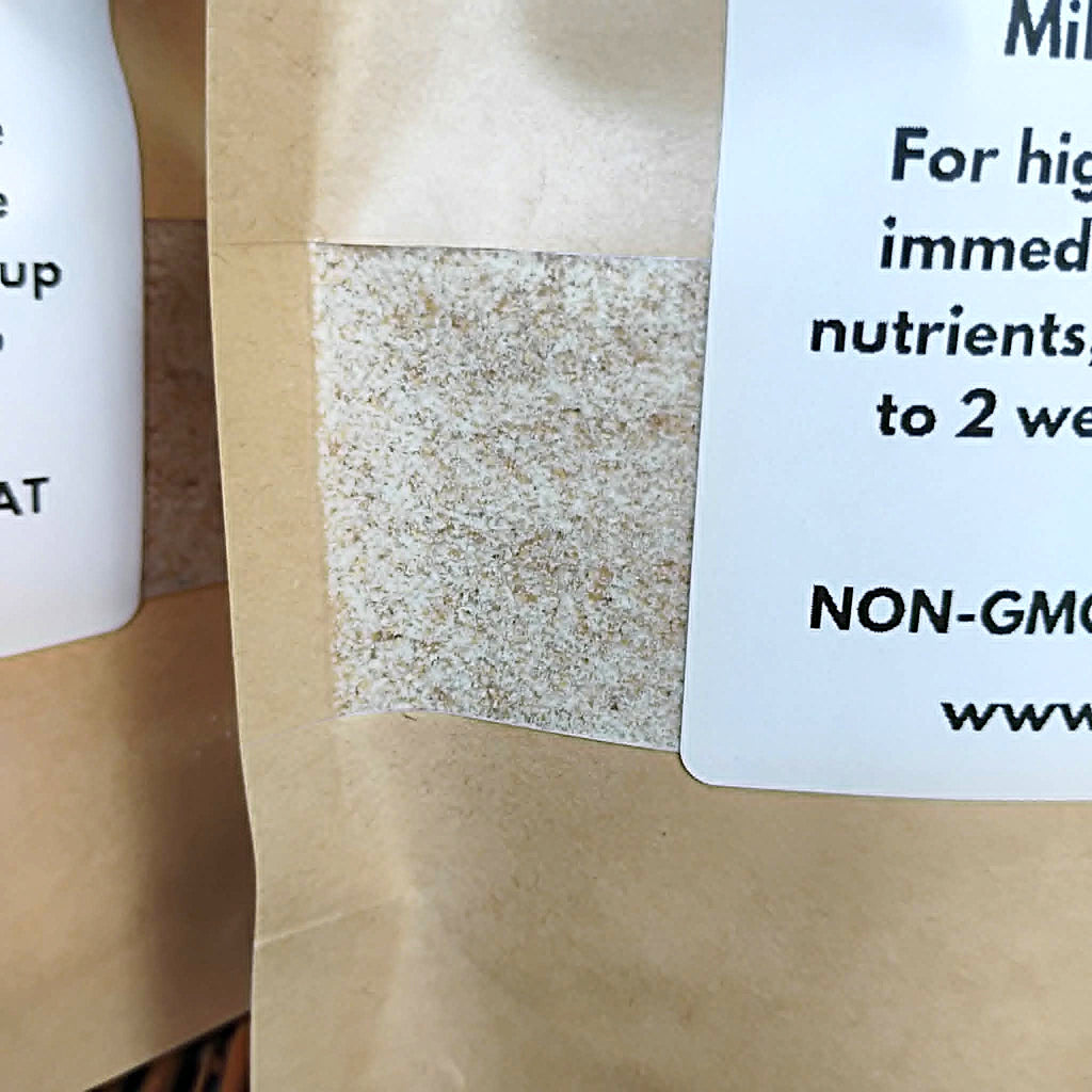 flour up close in bag