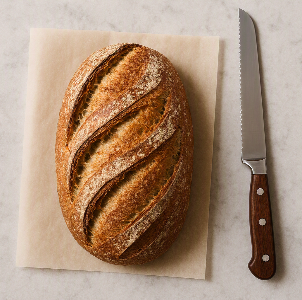 loaf of artisan bread