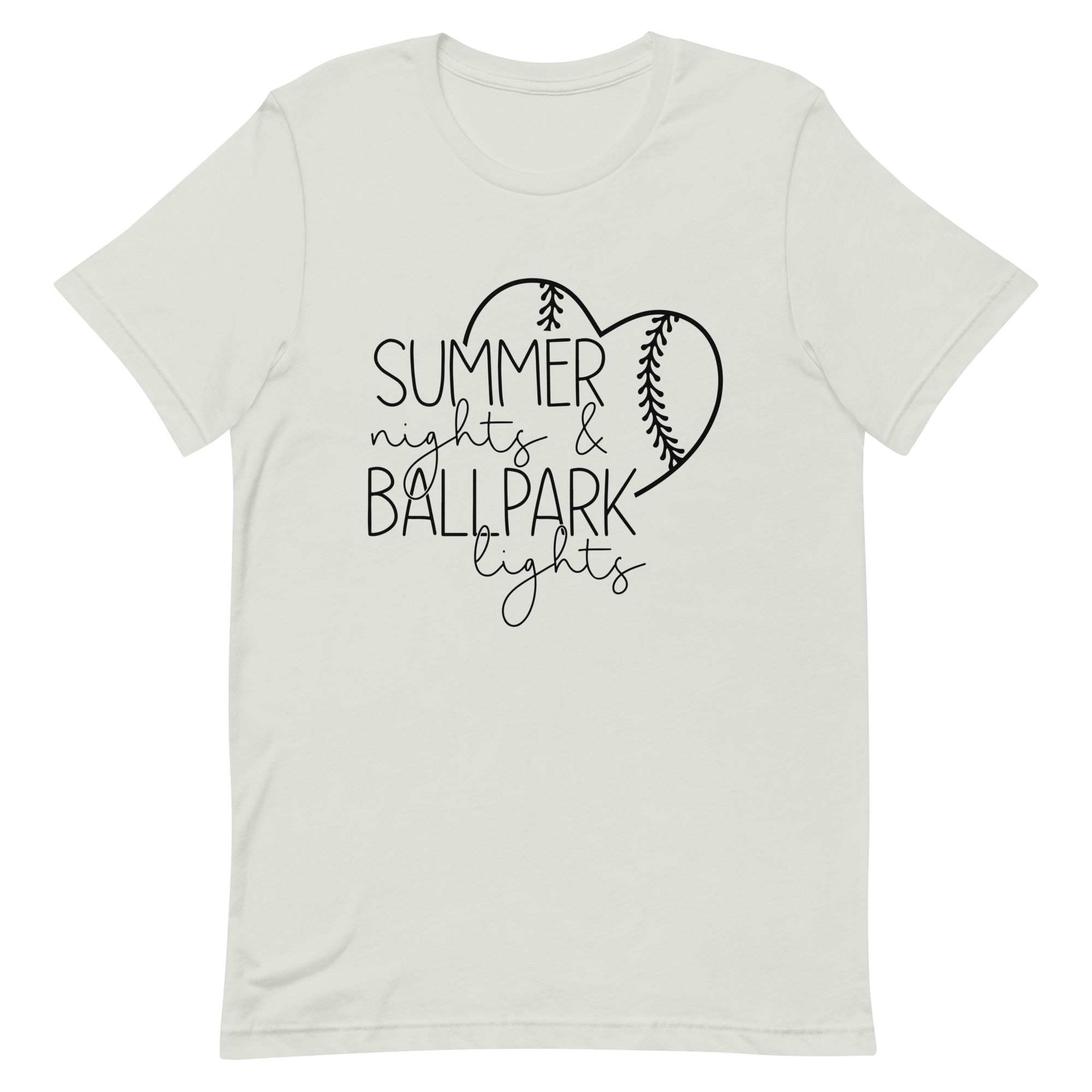 Summer Nights & Ballpark Lights T-shirt | 4 Colors | FREE SHIPPING