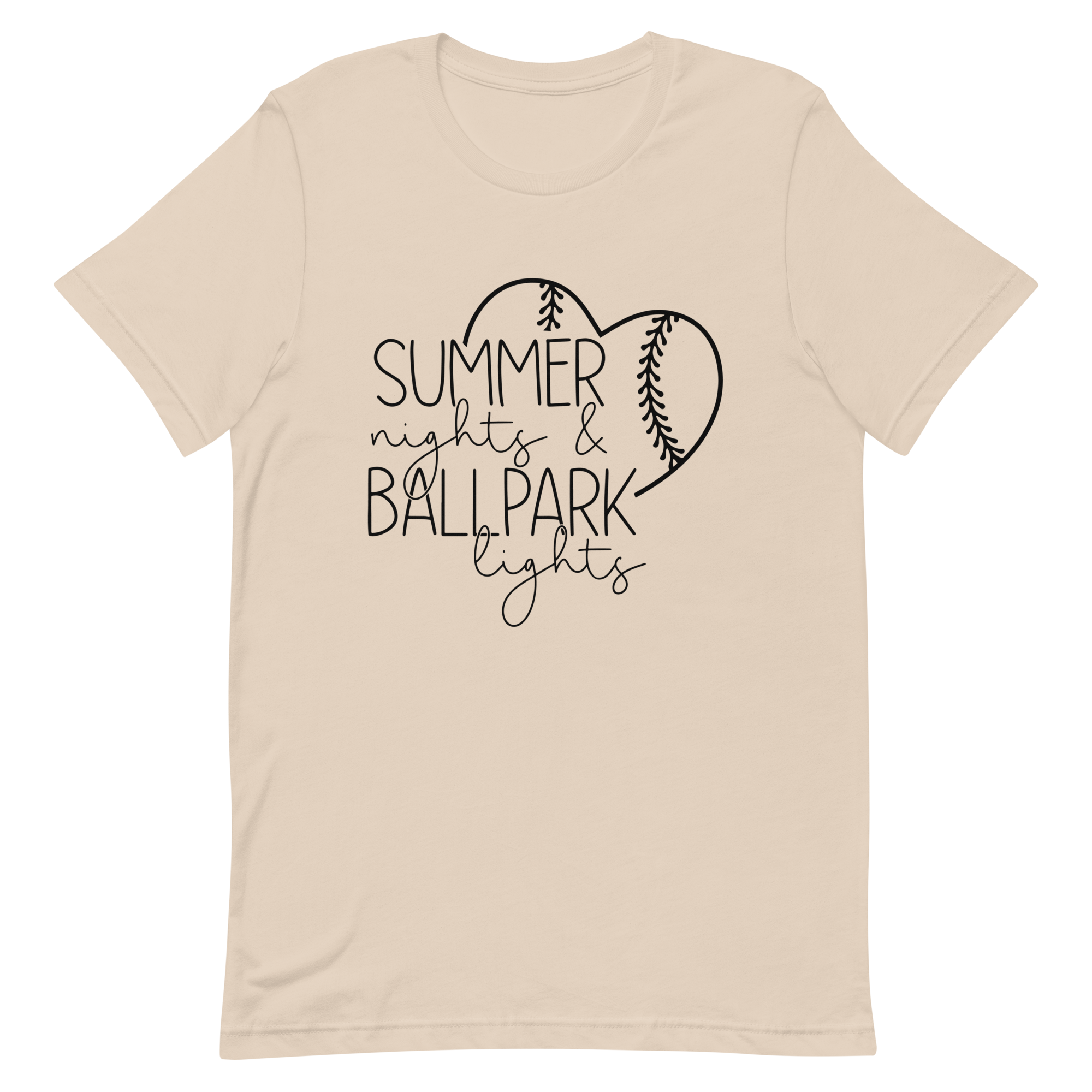 Summer Nights & Ballpark Lights T-shirt | 4 Colors | FREE SHIPPING