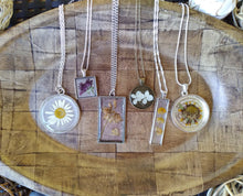 Load image into Gallery viewer, Daisy Medallion Necklace- Handmade
