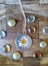 Load image into Gallery viewer, Daisy Medallion Necklace- Handmade
